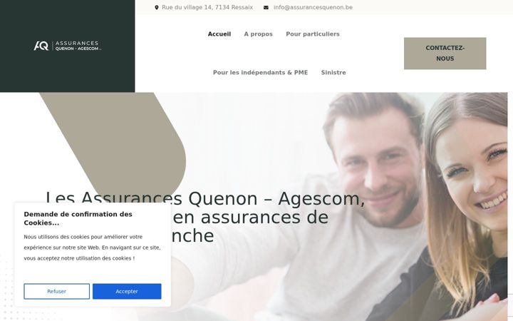 Screenshot of assurancesquenon.be