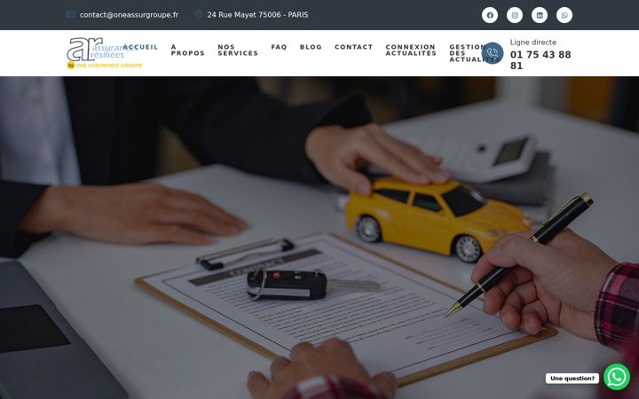 Screenshot of assurancesresilies.fr
