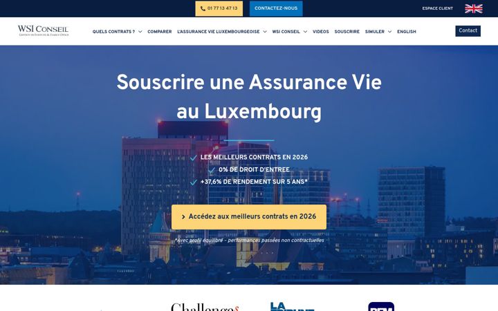 Ekraanipilt saidist assurancevieluxembourg.eu