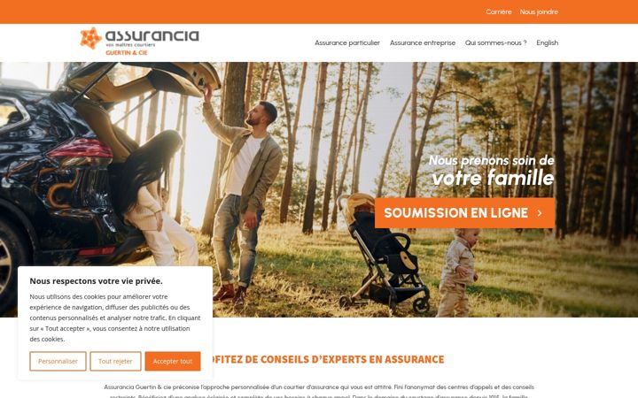 Screenshot of assuranciaguertin.ca
