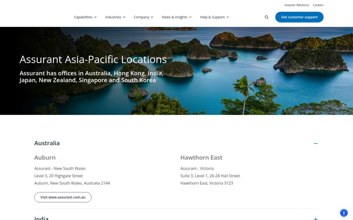 Screenshot of assurant.asia
