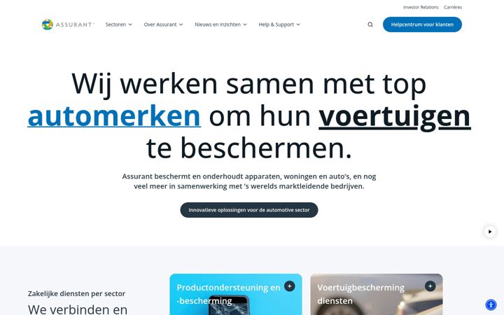 Screenshot ta' assurantnederland.nl