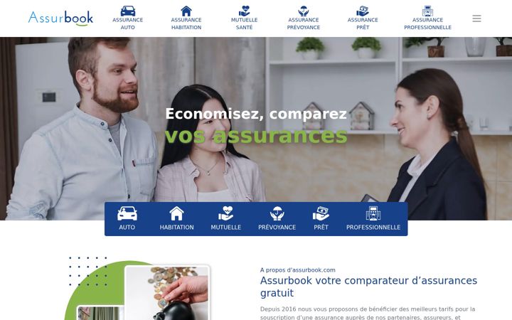 Screenshot of assurbook.com