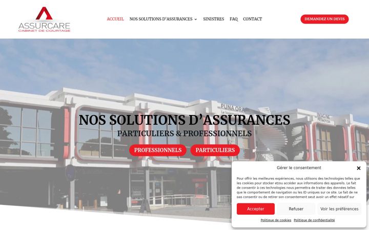 Screenshot of assurcare.pf