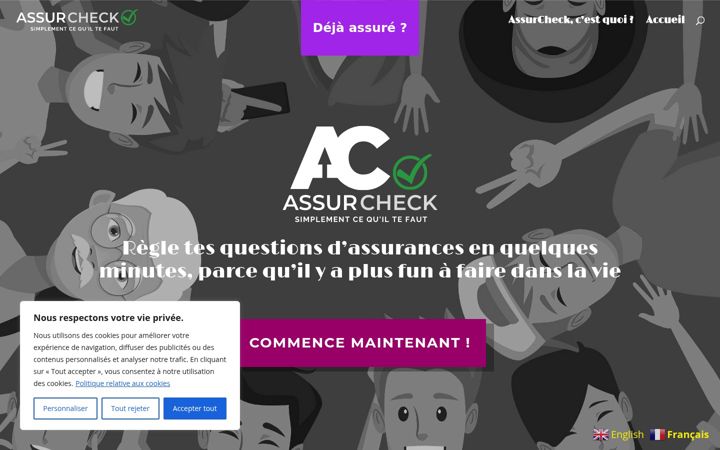 Screenshot of assurcheck.ch