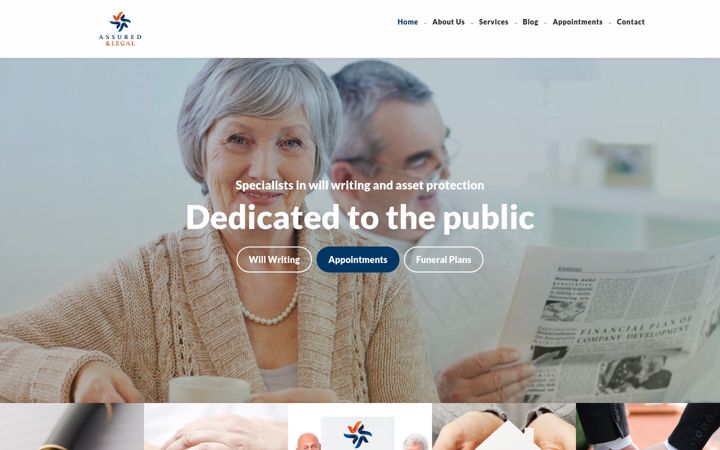 Snímek obrazovky assured-legal.co.uk