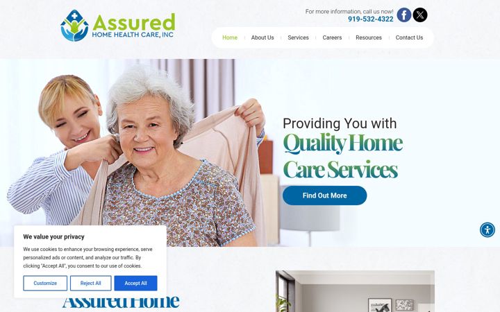 Screenshot of assuredhomehealthcare.net