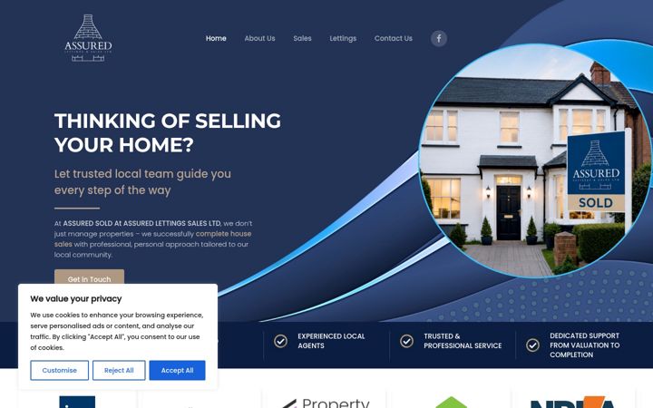 Screenshot of assuredletting.co.uk