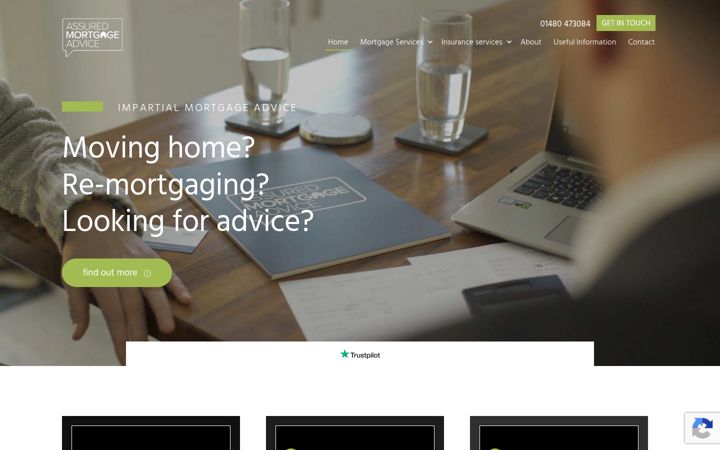 Screenshot of assuredmortgageadvice.com