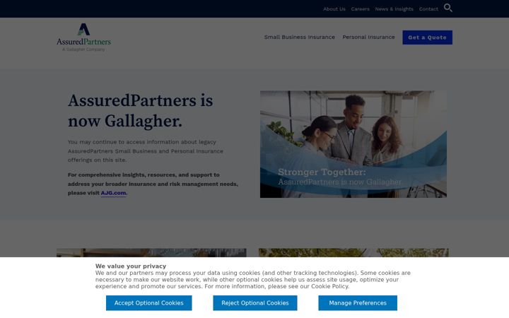 Screenshot του assuredpartners.com