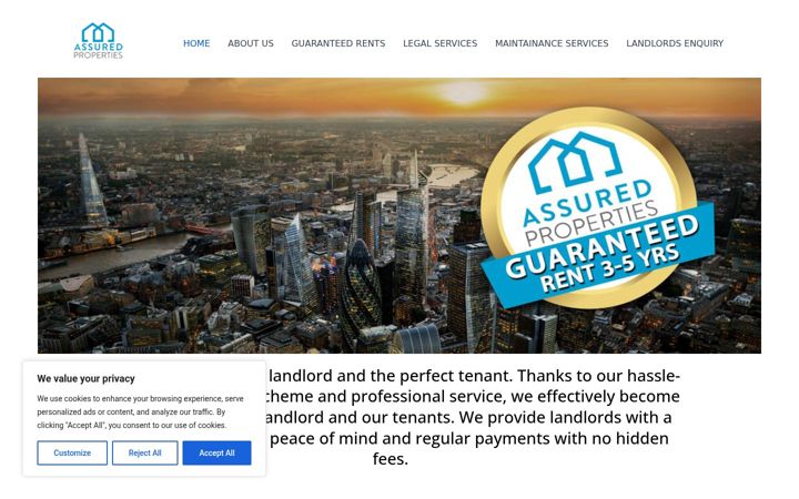 Screenshot of assuredproperties.co.uk