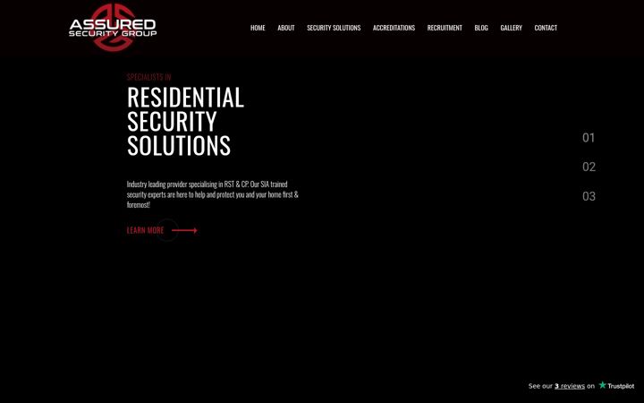 Screenshot of assuredsecuritygroup.co.uk