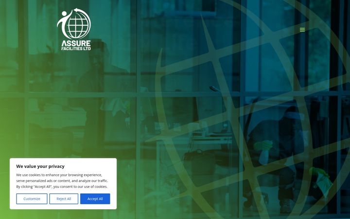 Screenshot of assurefacilitiesltd.co.uk