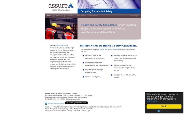 Screenshot of assurehsc.ie