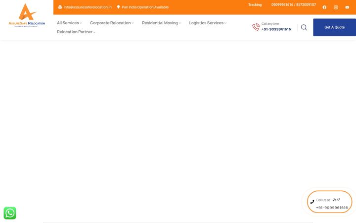 Screenshot van assuresaferelocation.in