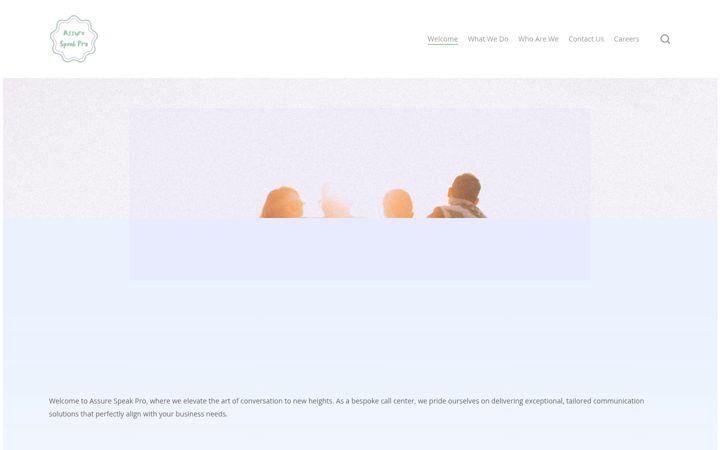 Screenshot of assurespeakpro.com