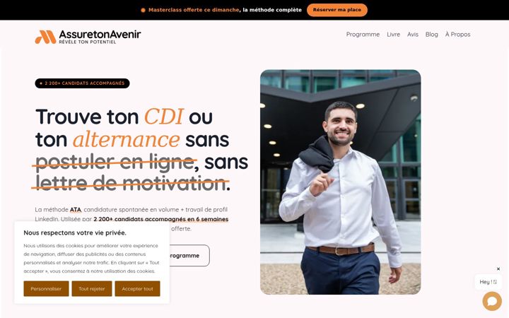 Screenshot of assuretonavenir.com