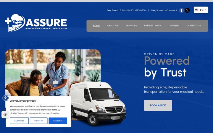 Screenshot of assuretrans.com