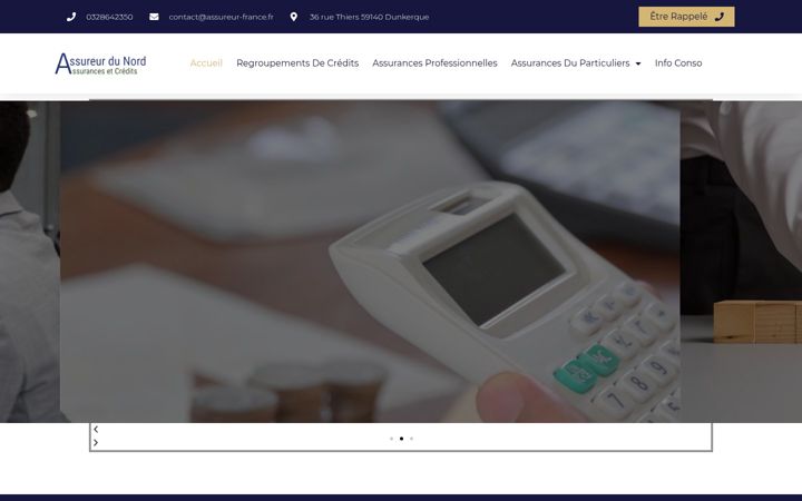 Screenshot of assureurdunord.com