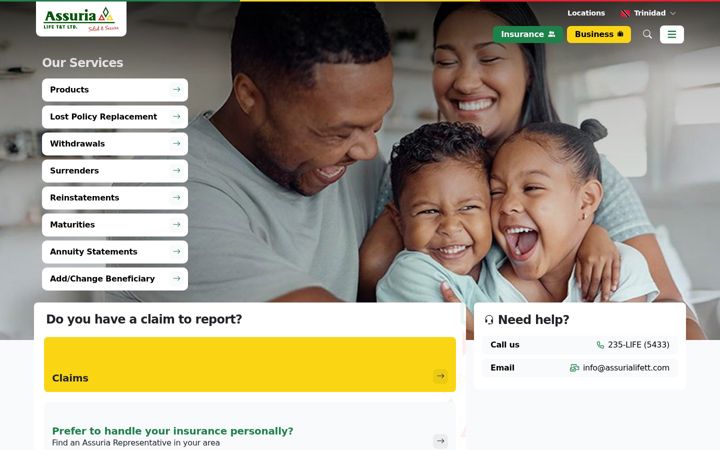 Screenshot of assurialifett.com
