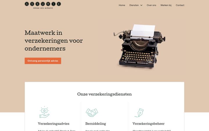Screenshot of assurie.nl