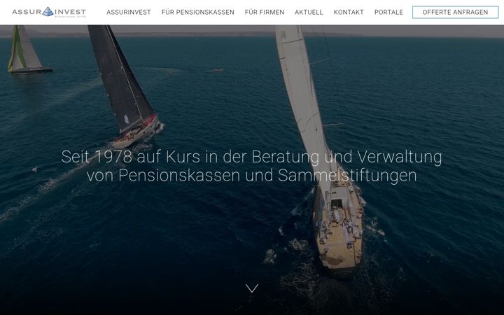 Zrzut ekranu assurinvest.ch