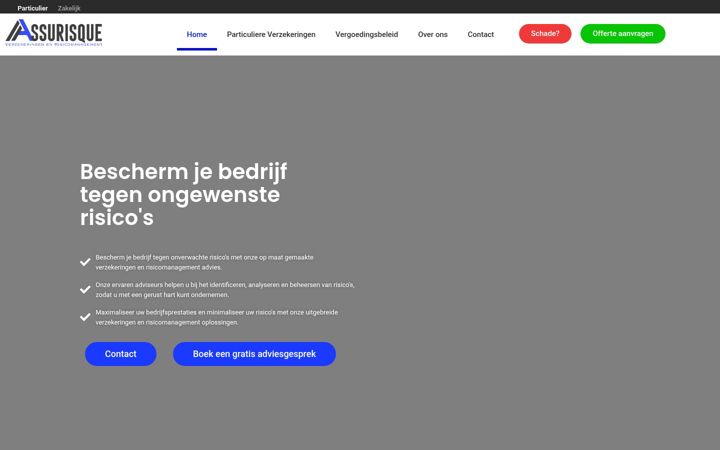 Screenshot ta' assurisque.nl
