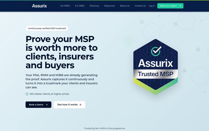 Screenshot of assurix.com