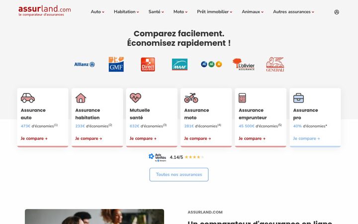 Screenshot of assurland.com