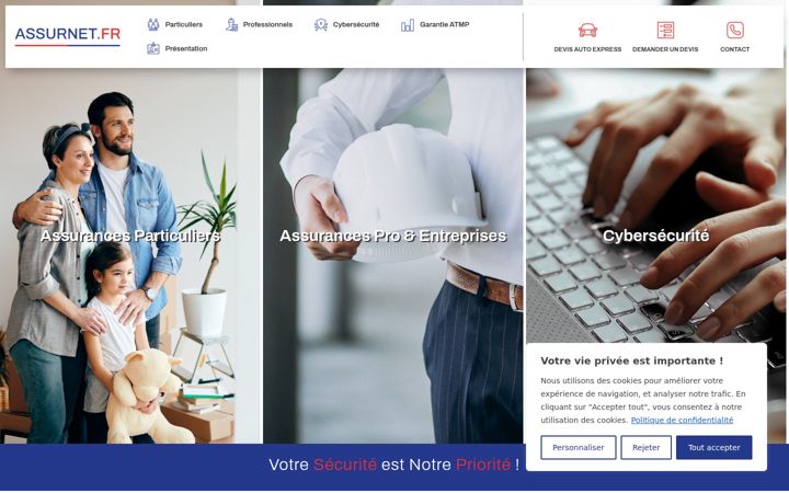 Screenshot του assurnet.fr