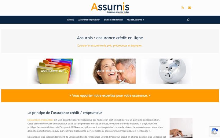 Screenshot του assurnis.fr