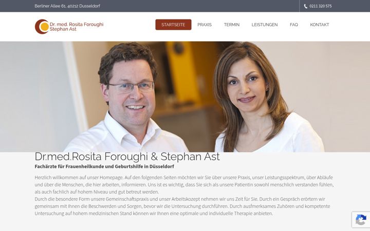 Skärmbild av ast-foroughi.de