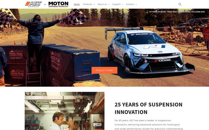 Screenshot of ast-suspension.co.uk