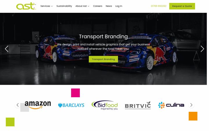 Screenshot of ast.co.uk
