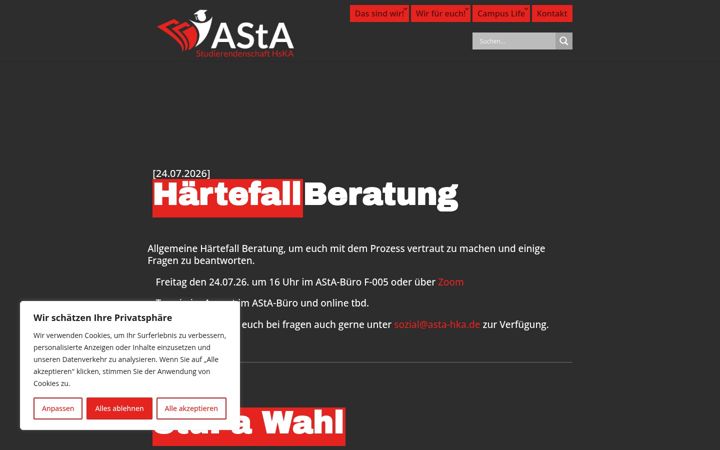 Screenshot of asta-karlsruhe.de