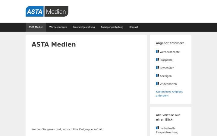 Screenshot of asta-medien.de