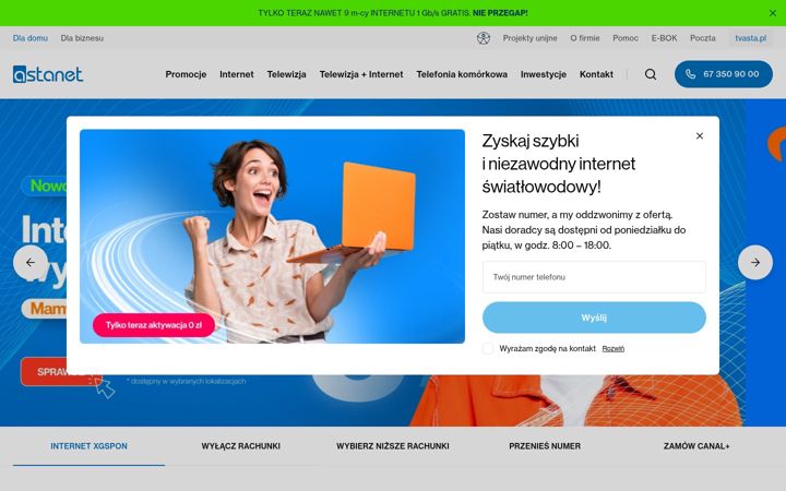 Screenshot of asta-net.pl
