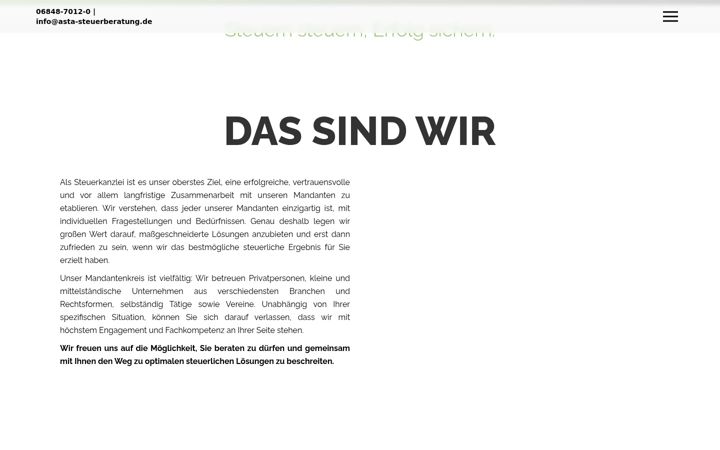 Screenshot of asta-steuerberatung.de