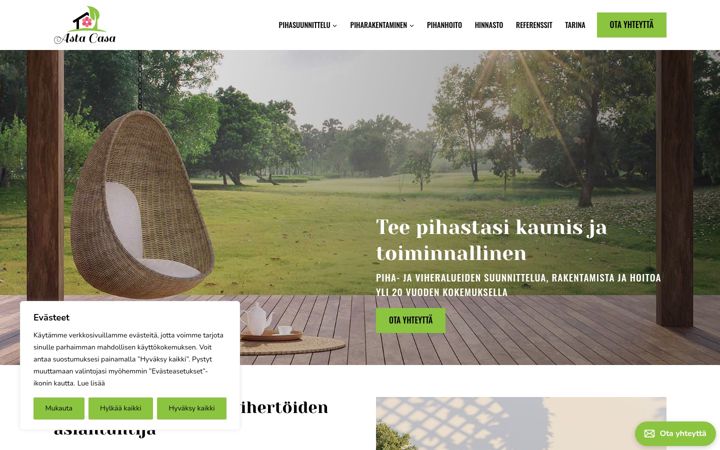 Screenshot of astacasa.fi