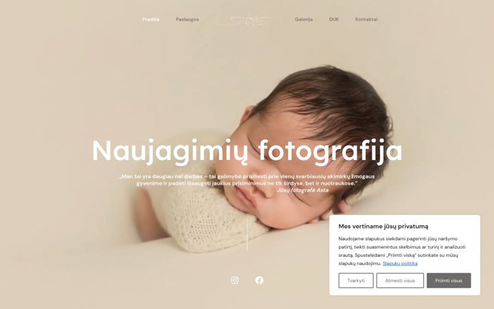 Screenshot of astafoto.lt