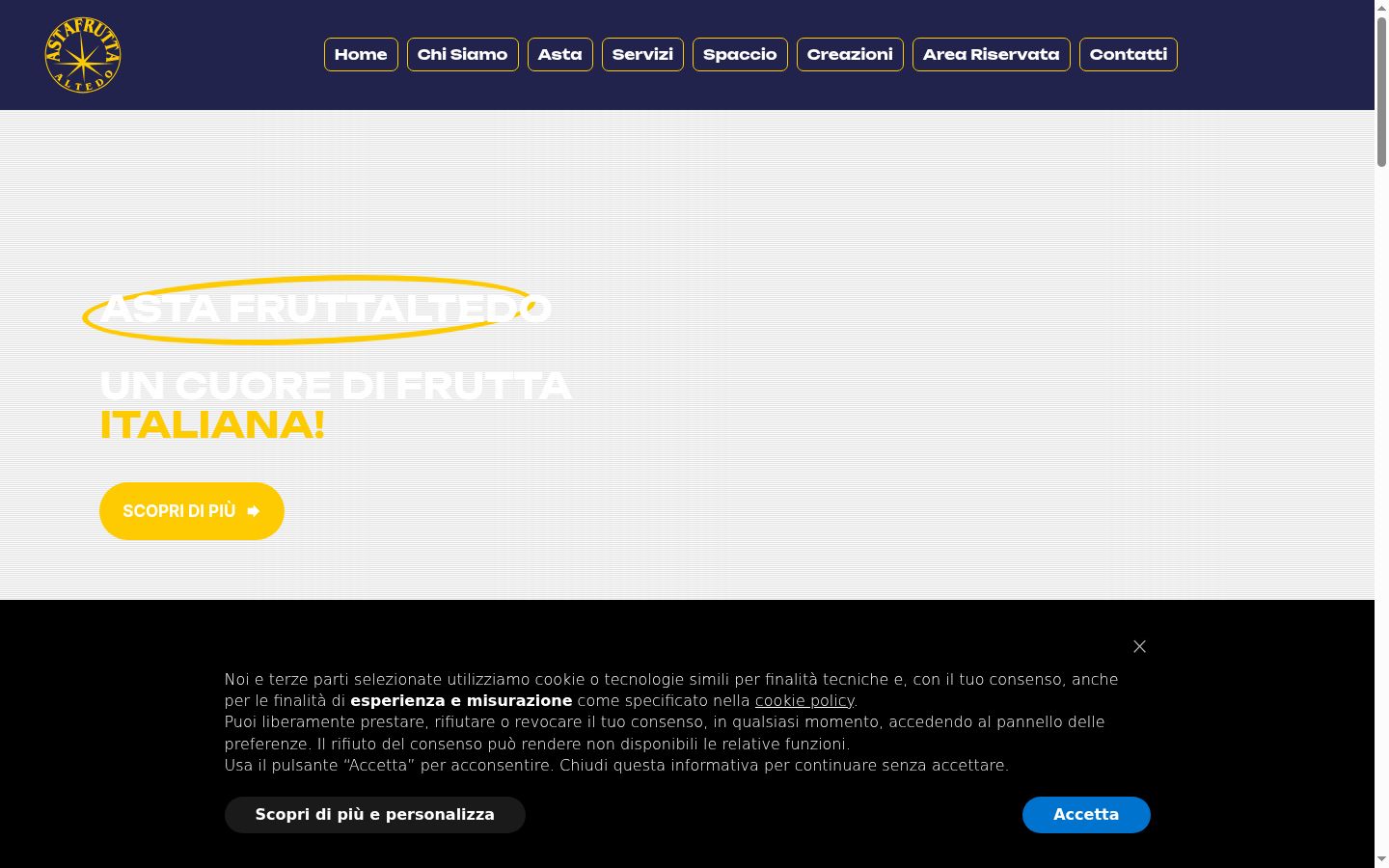 Screenshot tal-banner tal-kunsens muri qabel kwalunkwe interazzjoni