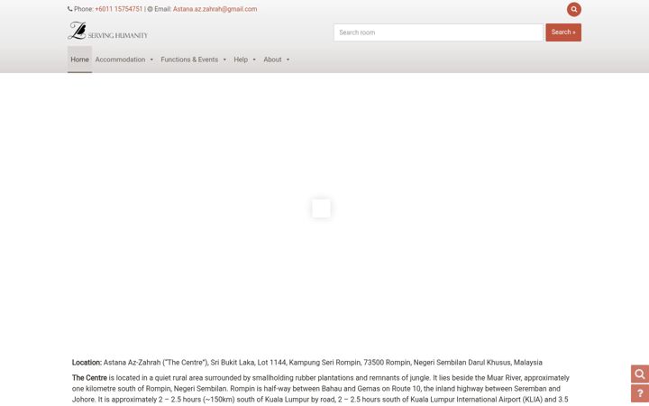 Screenshot of astana-az-zahrah.com