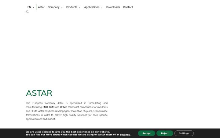Screenshot of astar.es