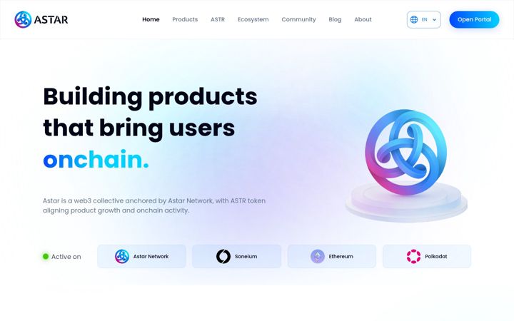 Screenshot of astar.network