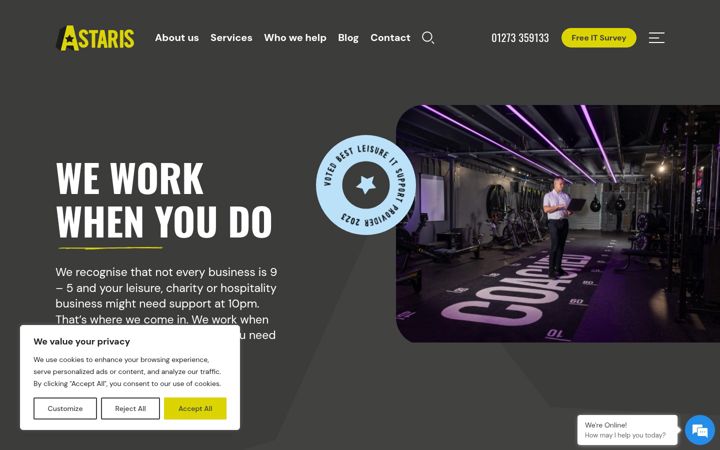 Screenshot of astaris.co.uk