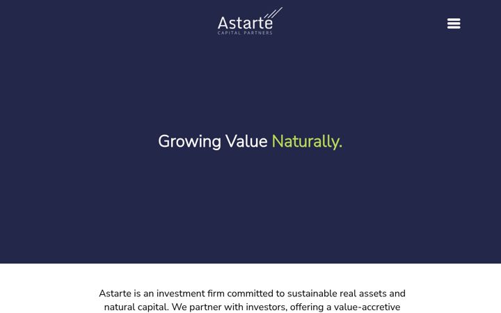 Screenshot von astartecp.com
