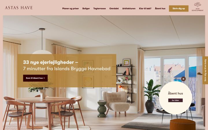 Screenshot of astashave.dk