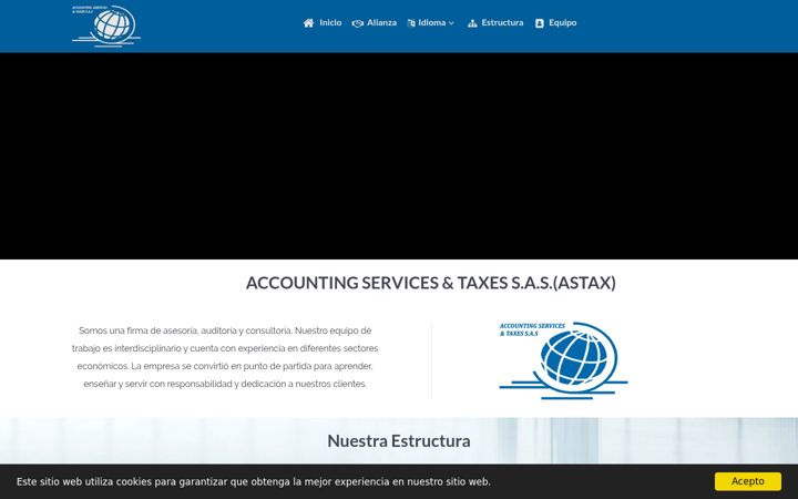 Screenshot of astax.com.co