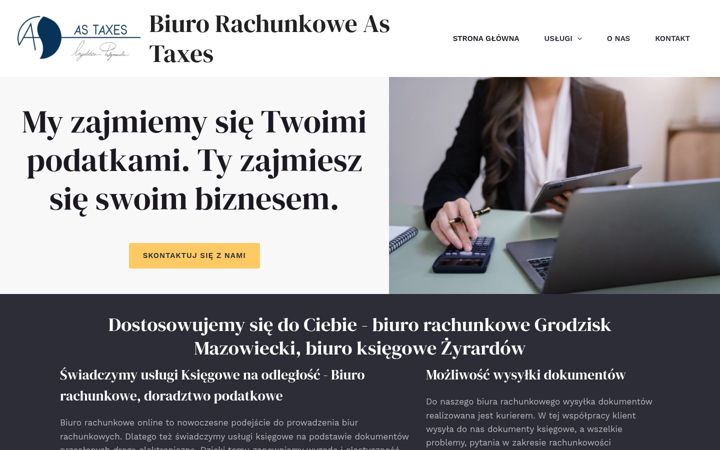 Screenshot von astaxes.pl