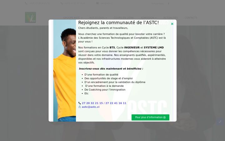 Screenshot of astc.ci